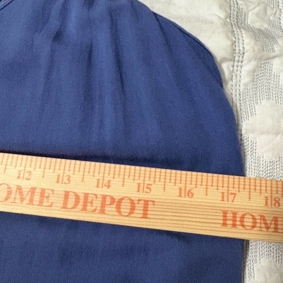 Free People Intimately Blue Handkerchief Frayed Hem. Double Shoulder Straps - Picture 7 of 12